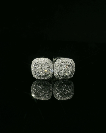 ARETES DE ORO CON DIAMANTES