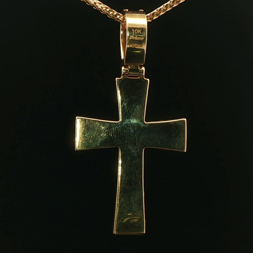 CRUZ DE ORO CON DIAMANTES