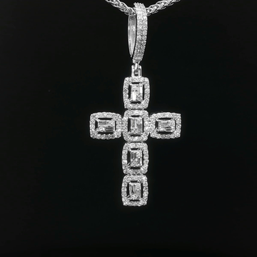 CRUZ DE ORO CON DIAMANTES