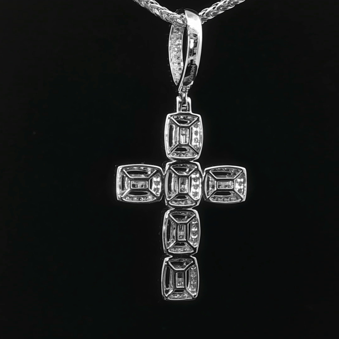 CRUZ DE ORO CON DIAMANTES