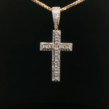CRUZ DE ORO CON DIAMANTES