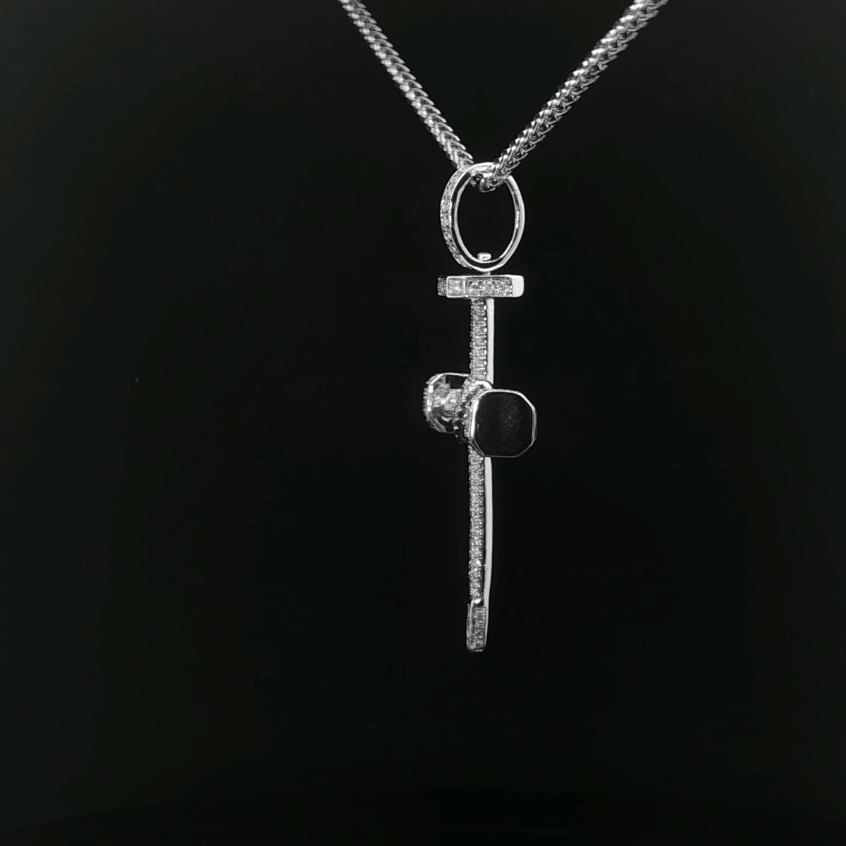 CRUZ DE ORO CON DIAMANTES