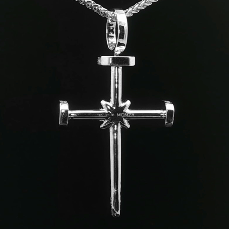 CRUZ DE ORO CON DIAMANTES