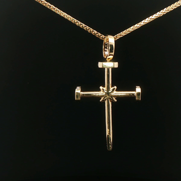 CRUZ DE ORO CON DIAMANTES