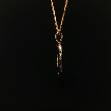 MEDALLA RELIGIOSA DE ORO CON DIAMANTES