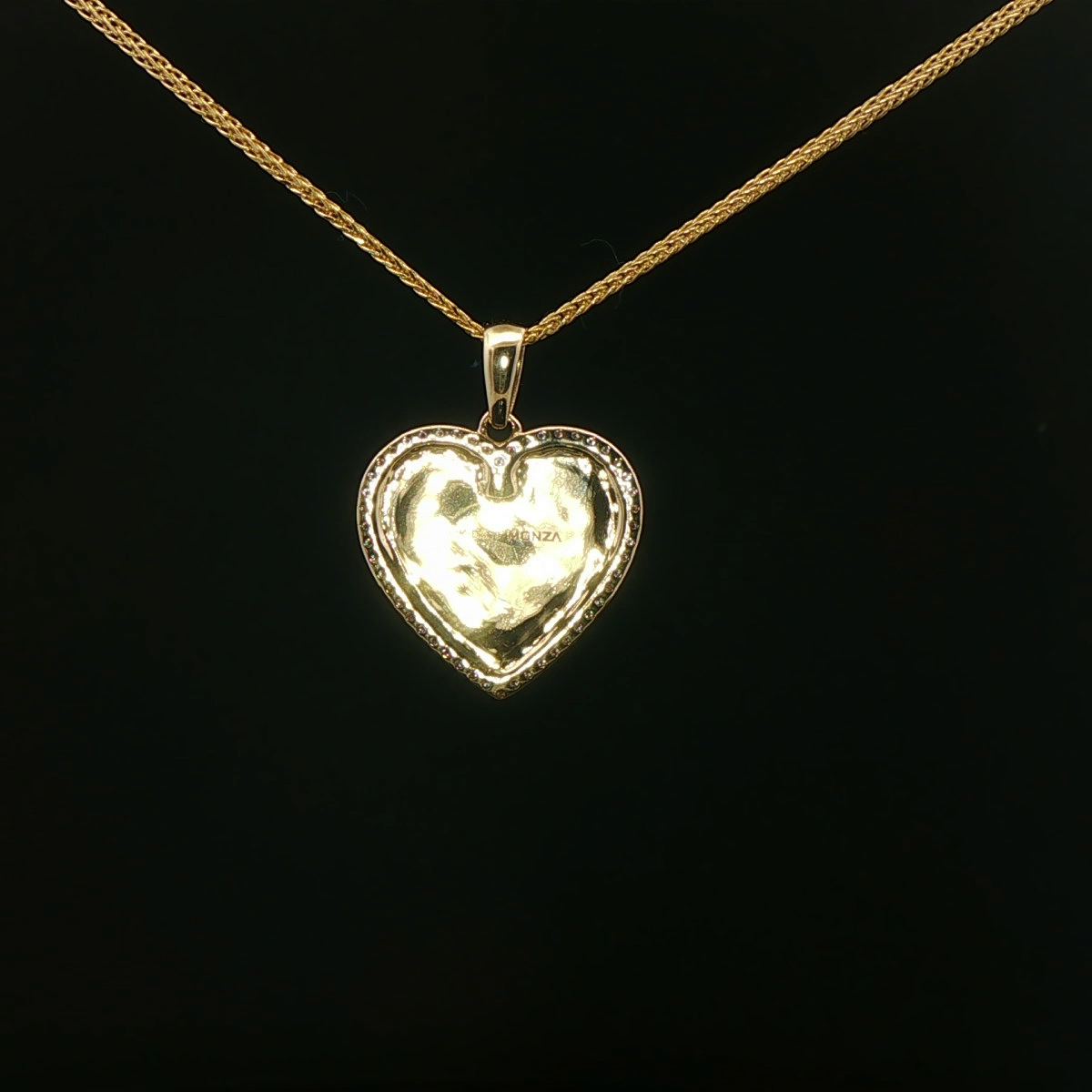 MEDALLA BAUTIZO DE ORO CON DIAMANTES