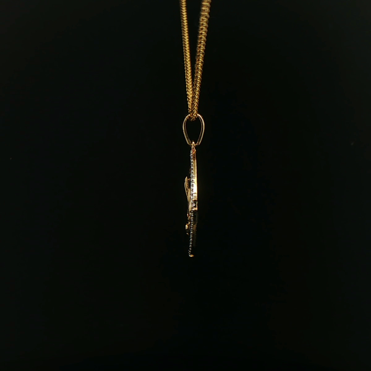 MEDALLA BAUTIZO DE ORO 14K