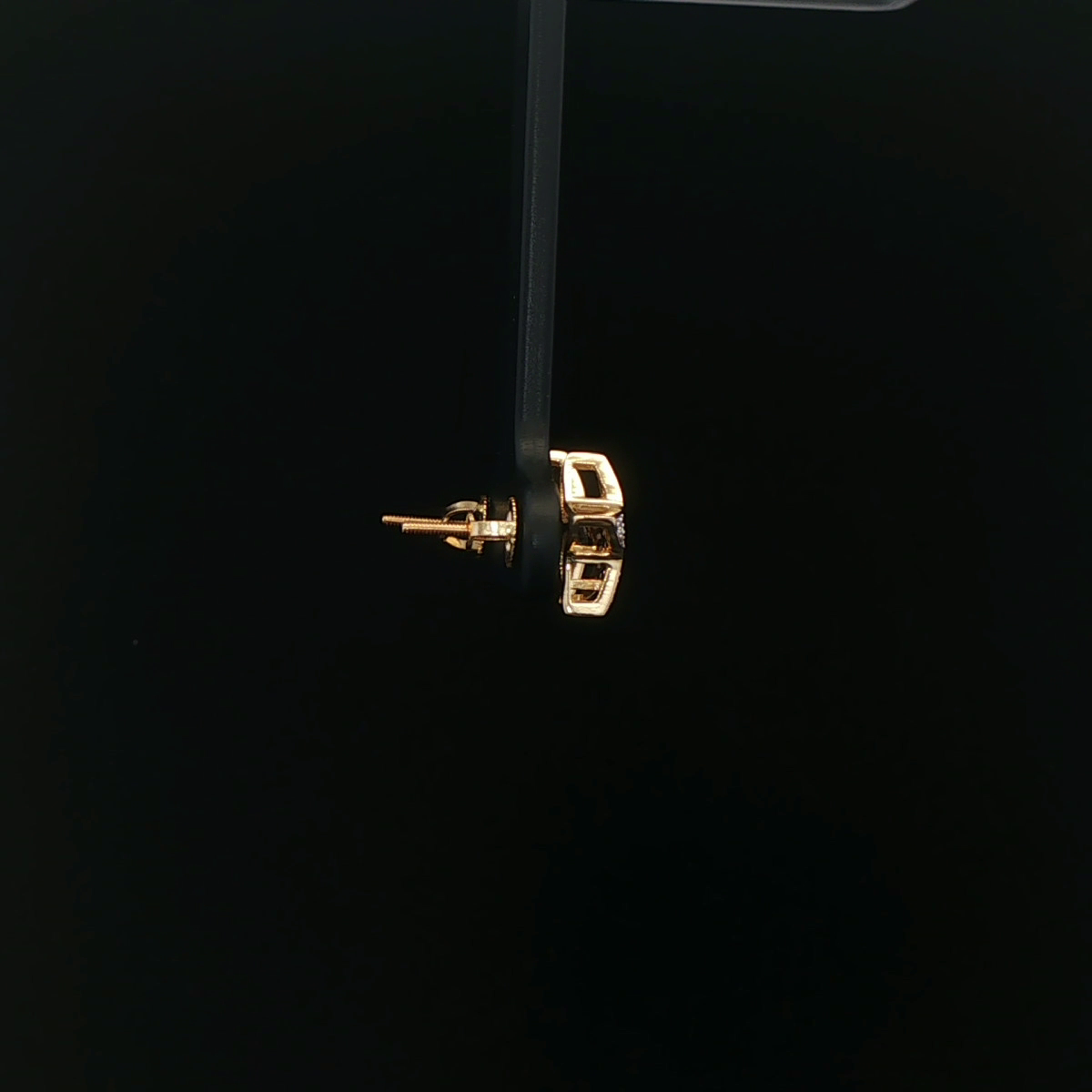 ARETES DE ORO 14K CON DIAMANTES