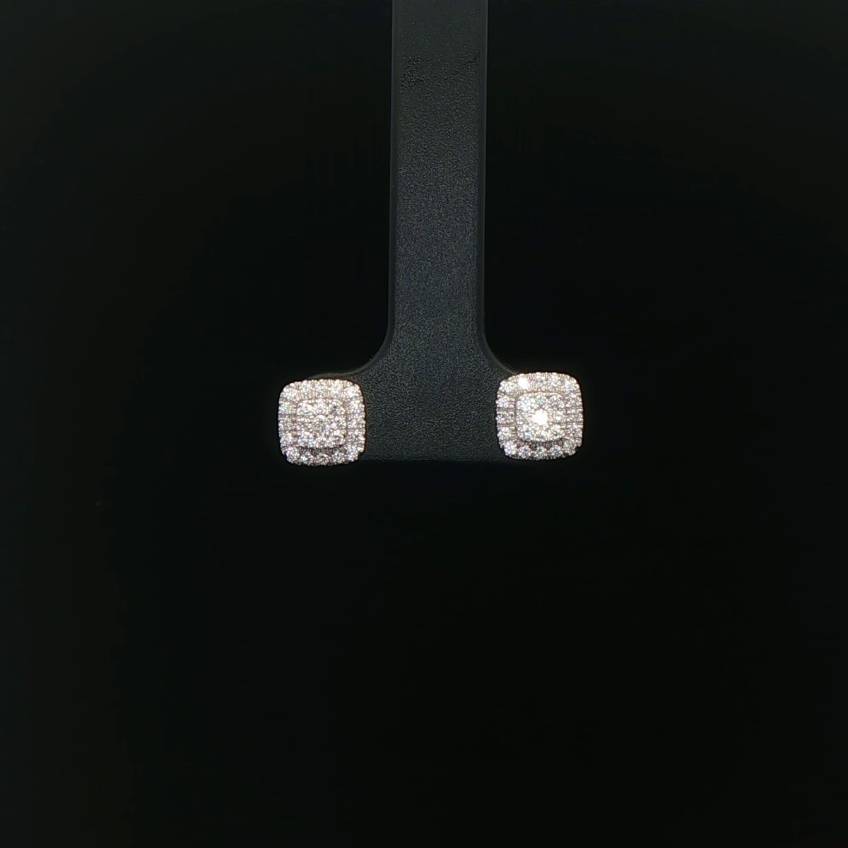 ARETES DE ORO 14K CON DIAMANTES