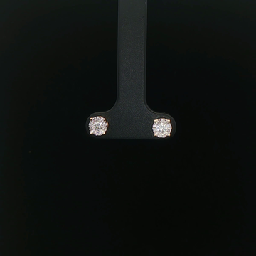 ARETES DE ORO 14K CON DIAMANTES