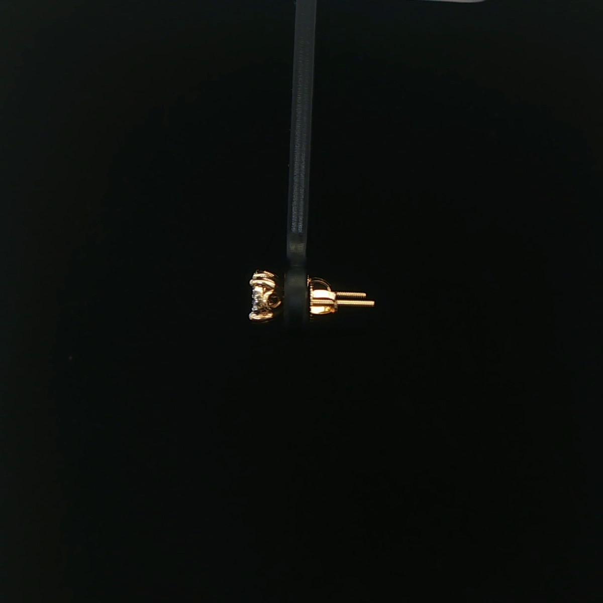 ARETES DE ORO 14K CON DIAMANTES