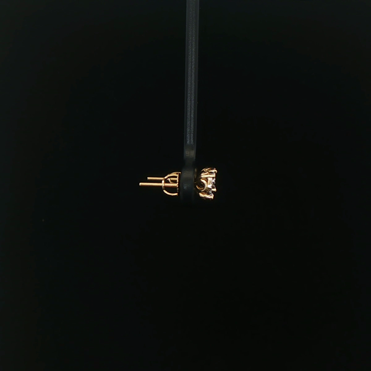 ARETES DE ORO 14K CON DIAMANTES