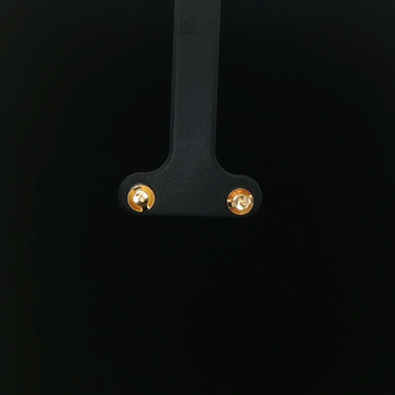 ARETES FLOR EN ORO 14K CON DIAMANTES