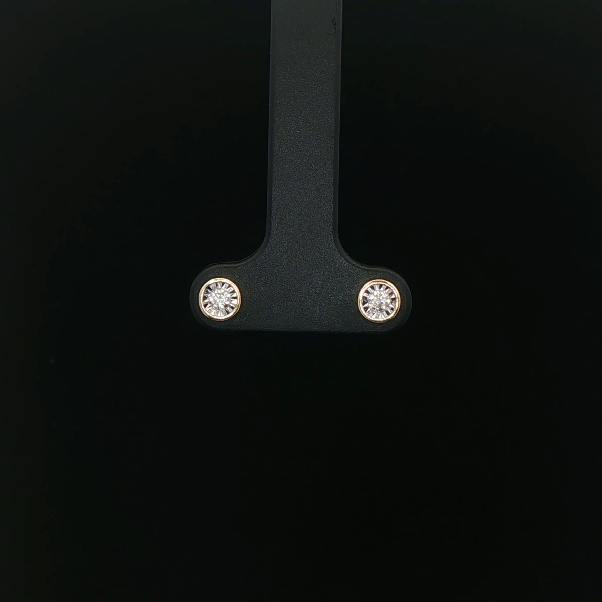 ARETES DE ORO 14KN CON DIAMANTES