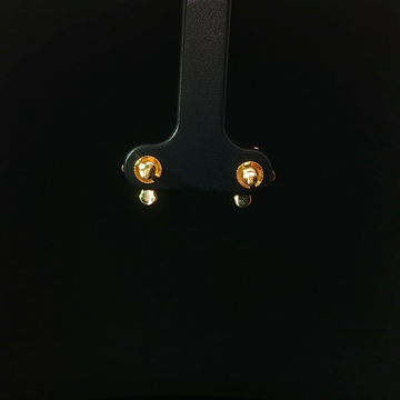 ARETES DE CRUZ EN ORO DE 14K CON DIAMANTES