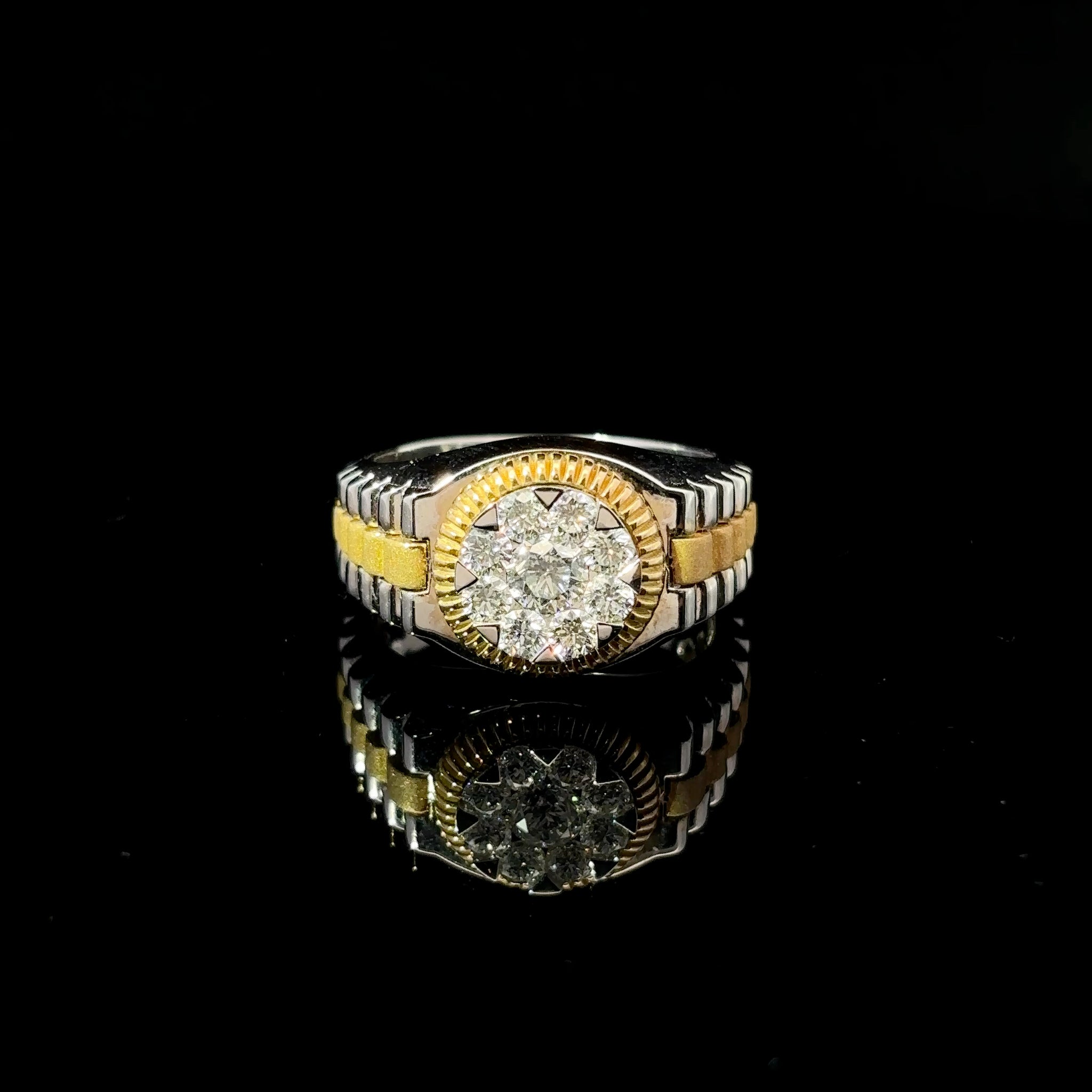 ANILLO DE ORO CON DIAMANTES