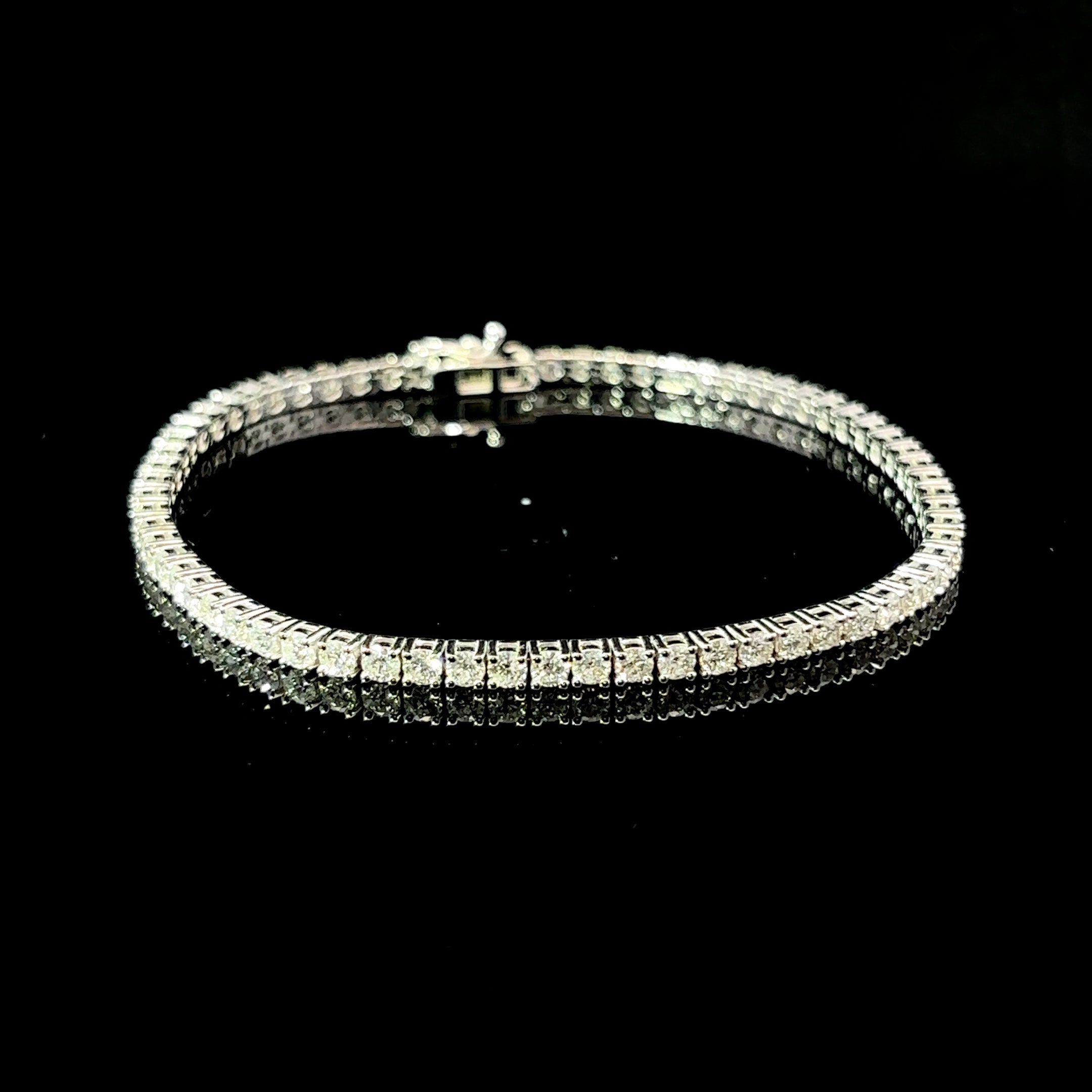 PULSO TENIS DE ORO CON DIAMANTES