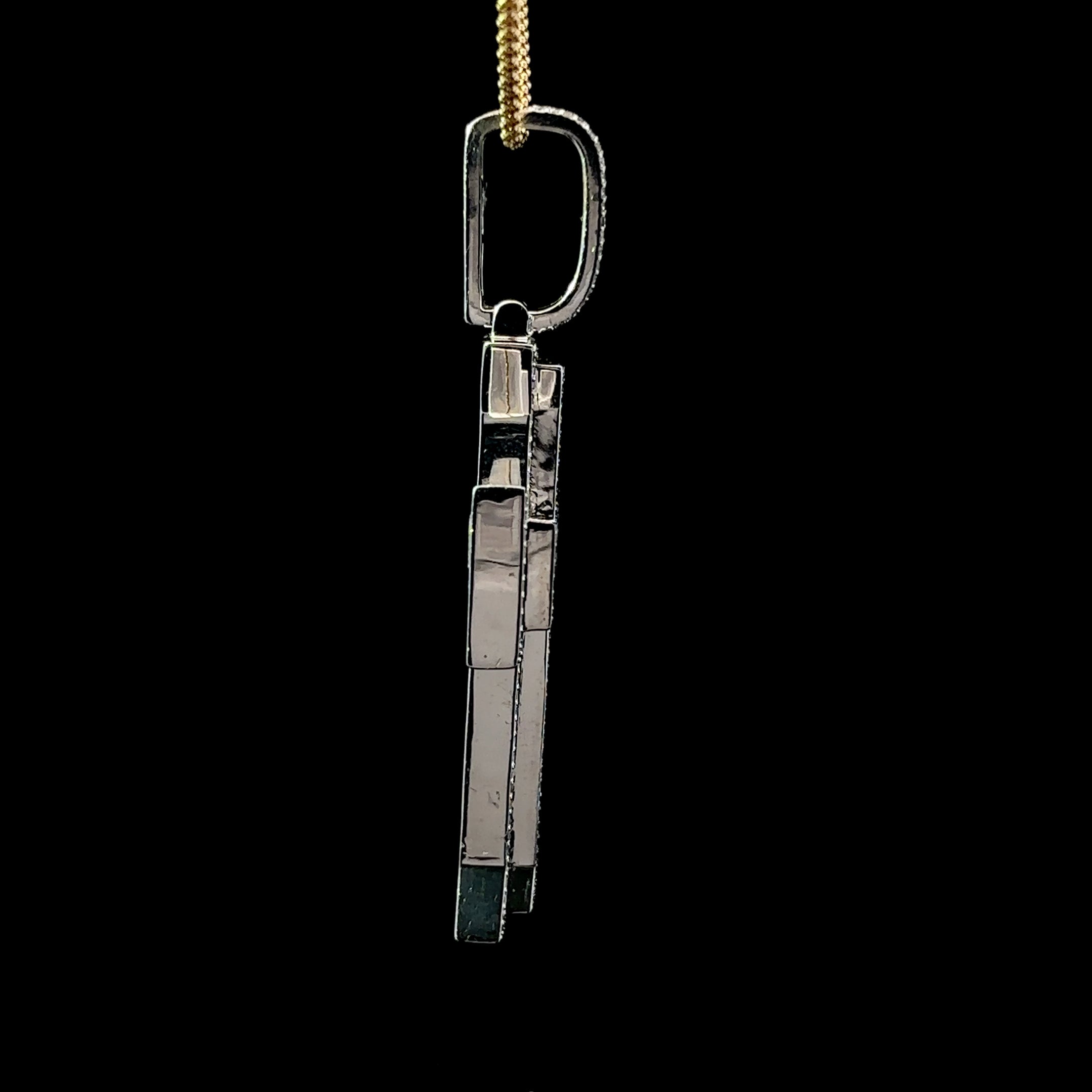 CRUZ DE ORO CON DIAMANTES