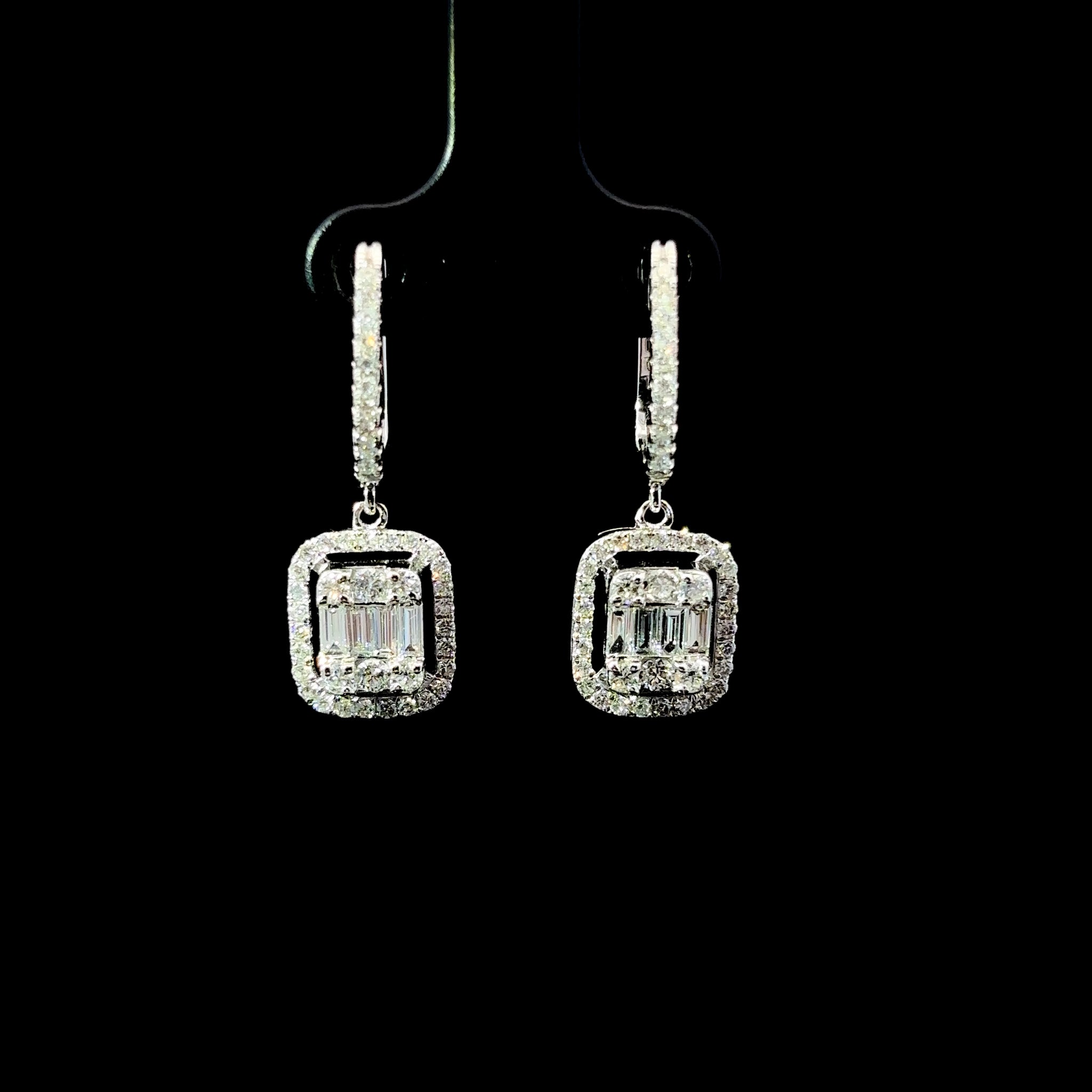 ARETES DE ORO CON DIAMANTES