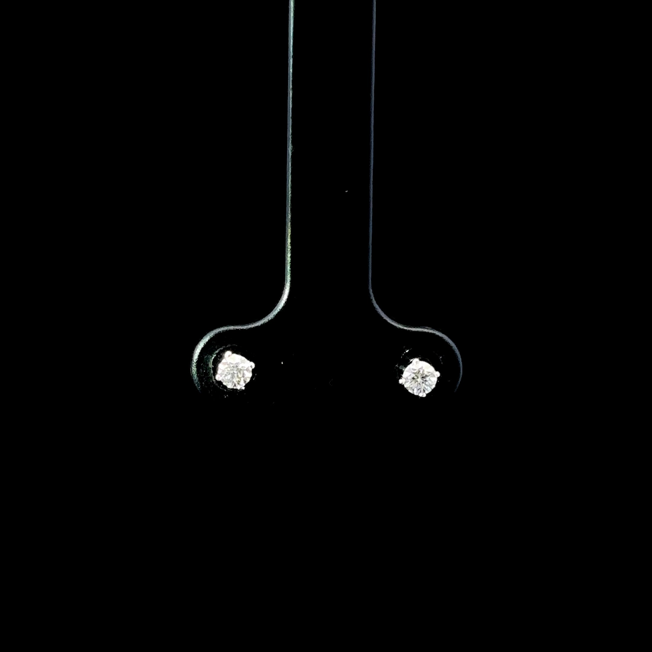 ARETES DE ORO CON DIAMANTES