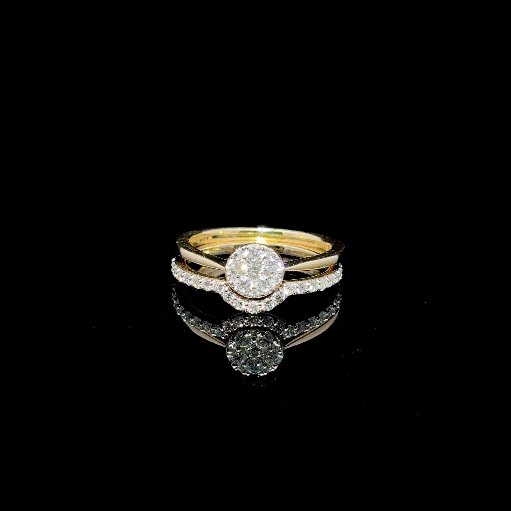 ANILLO DE ORO CON DIAMANTES