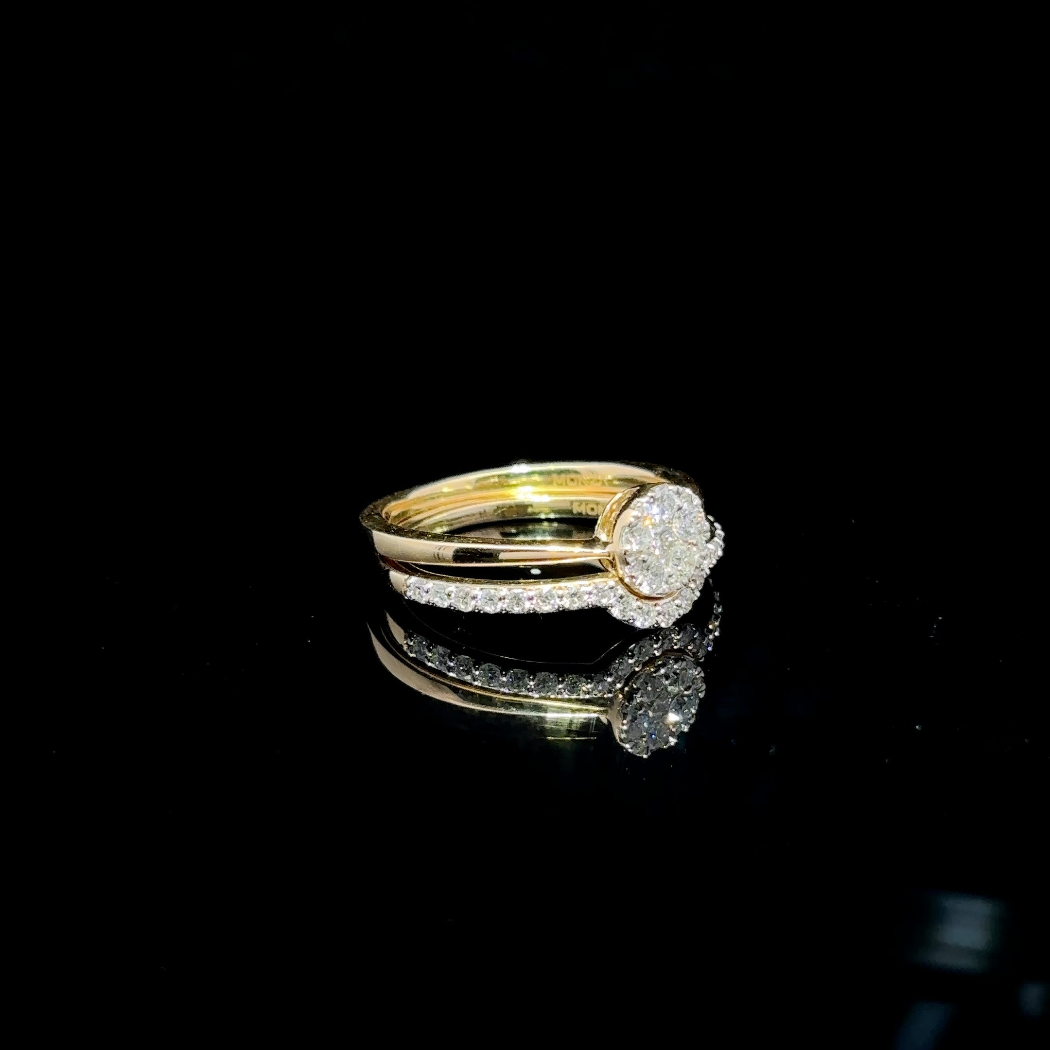 ANILLO DE ORO CON DIAMANTES