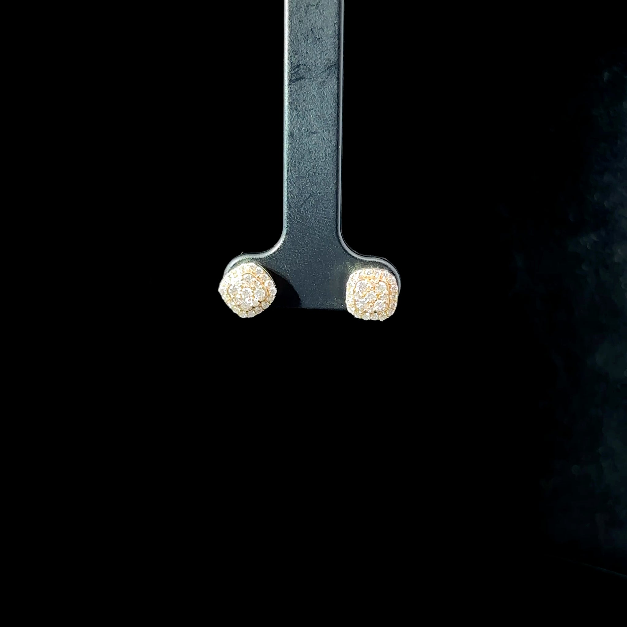 ARETES DE ORO CON DIAMANTES