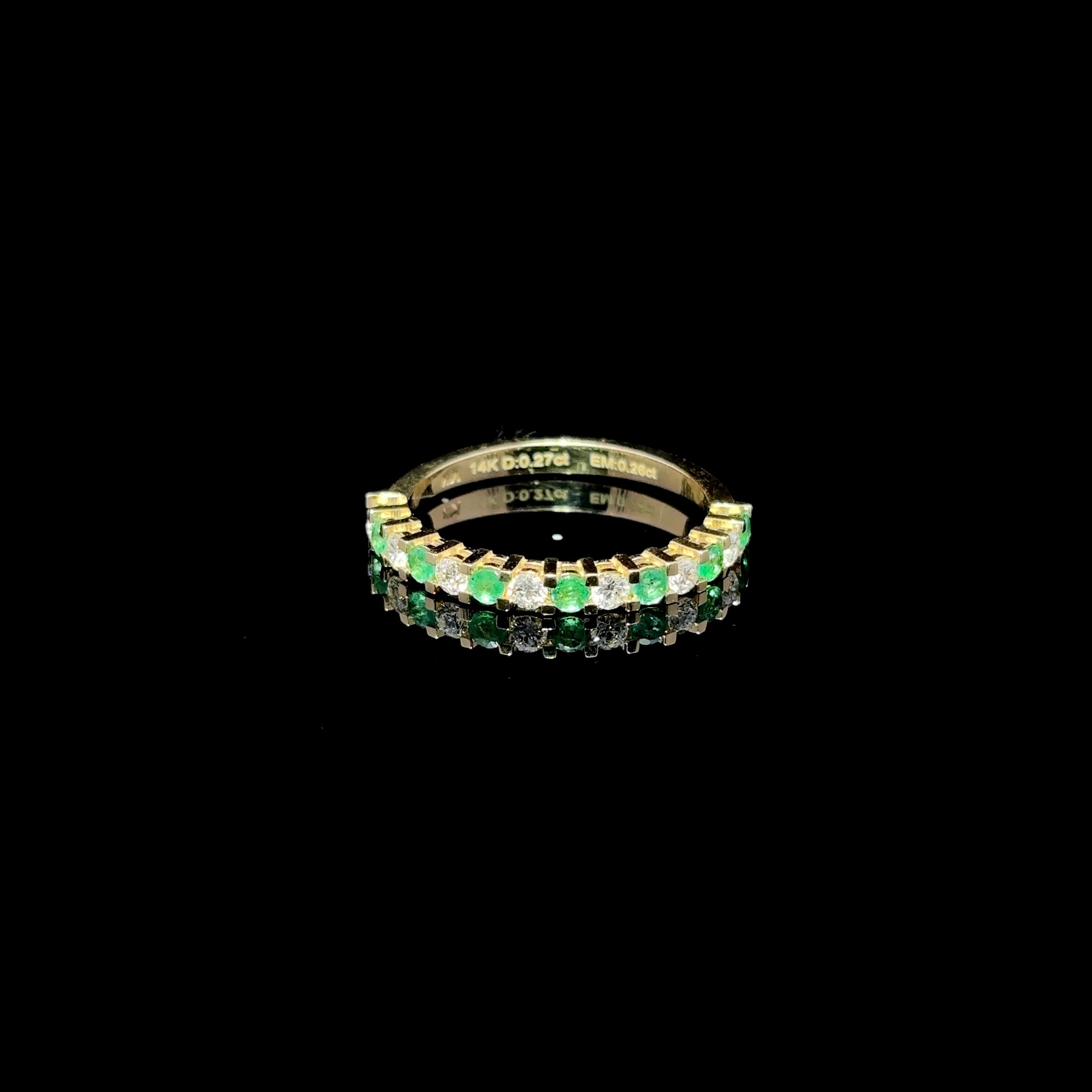 CHURUMBELA DE ORO CON DIAMANTES Y ESMERALDA