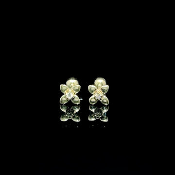 BROQUELES DE ORO CON DIAMANTE