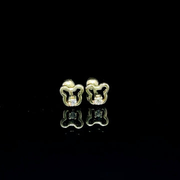 BROQUELES DE ORO CON DIAMANTE
