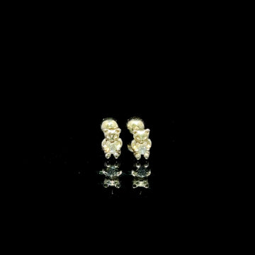 BROQUELES DE ORO CON DIAMANTE