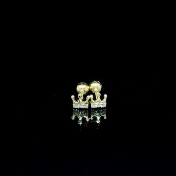BROQUELES DE ORO CON DIAMANTES