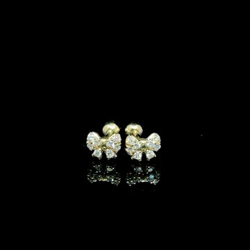 BROQUELES DE ORO CON DIAMANTE