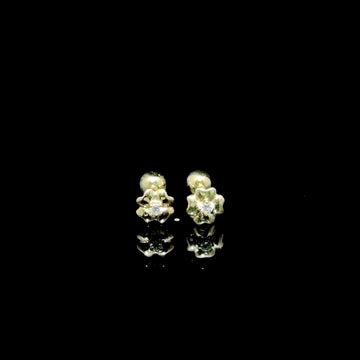 BROQUELES DE ORO CON DIAMANTE