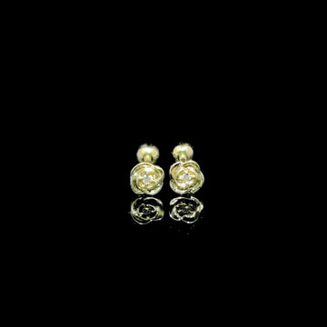 BROQUELES DE ORO CON DIAMANTE