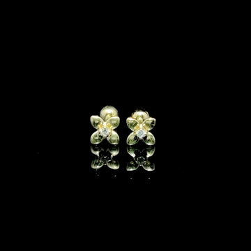 BROQUELES DE ORO CON DIAMANTE