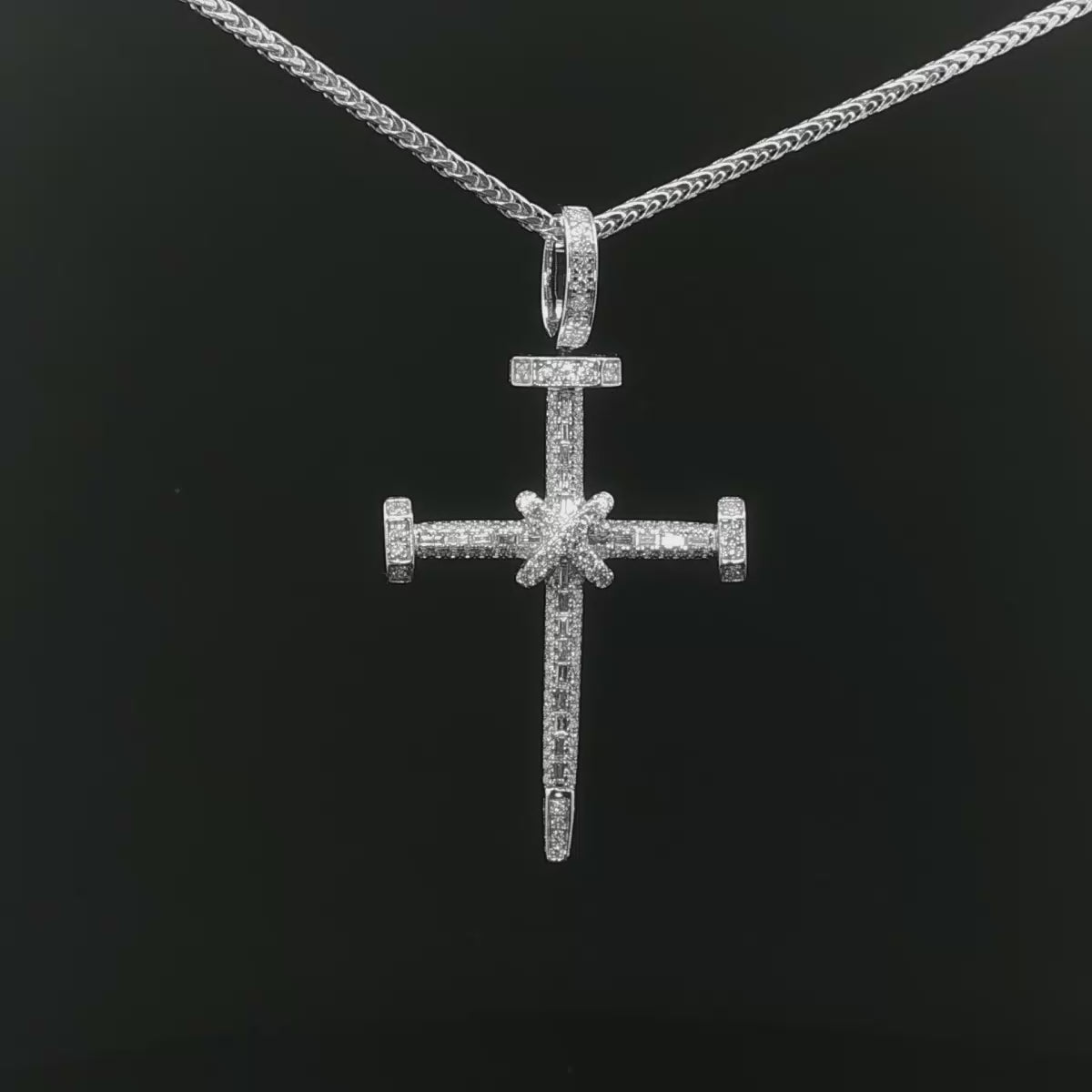 CRUZ DE ORO CON DIAMANTES
