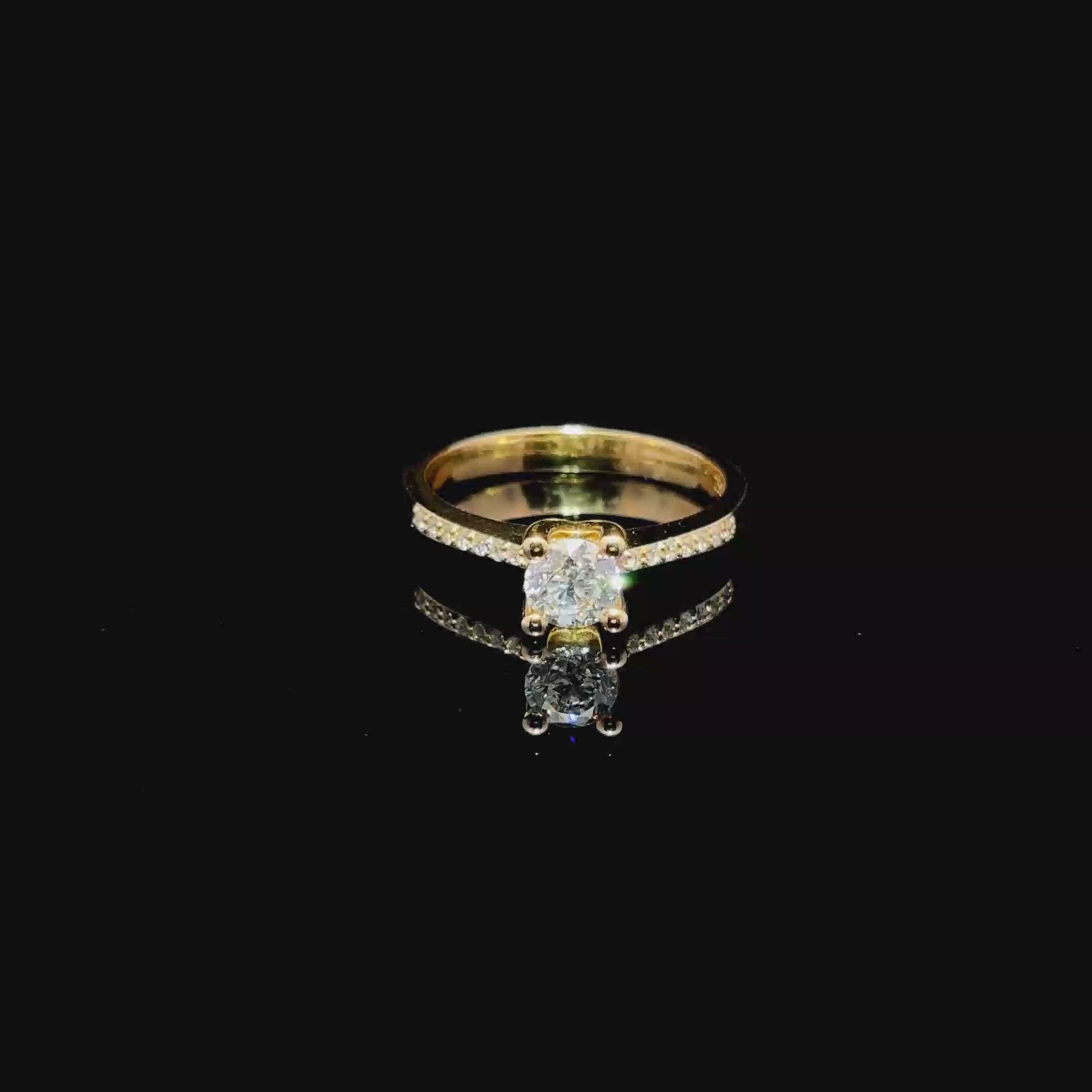 ANILLO DE ORO CON DIAMANTES