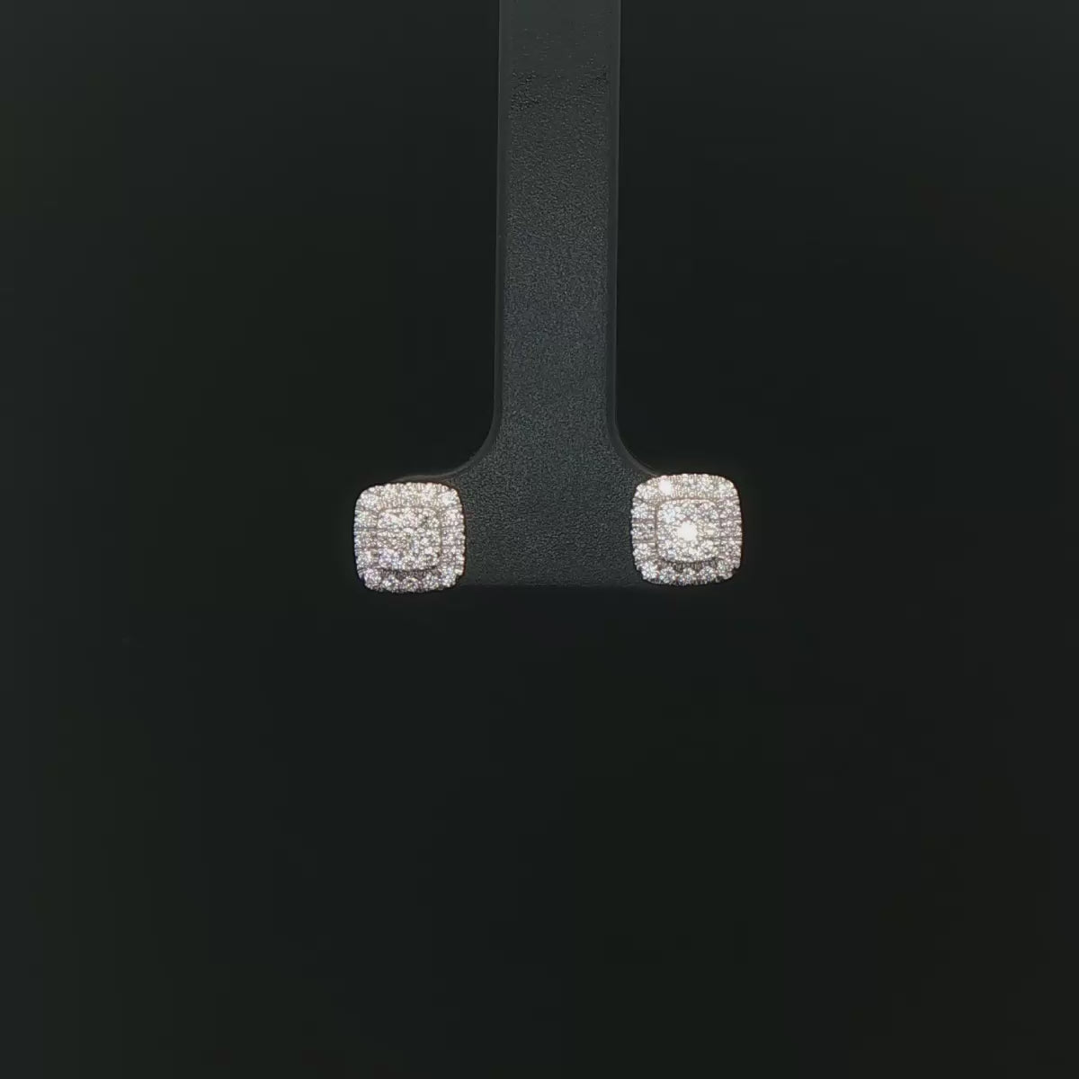 ARETES DE ORO 14K CON DIAMANTES