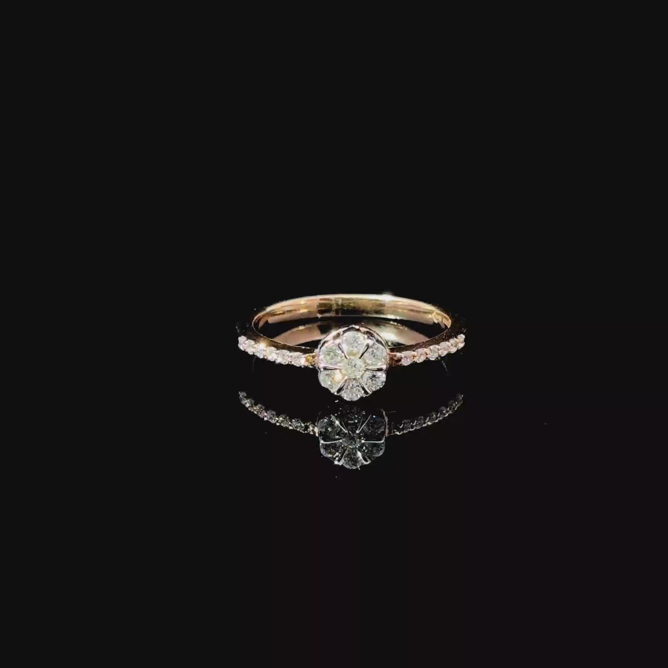 ANILLO DE ORO CON DIAMANTES