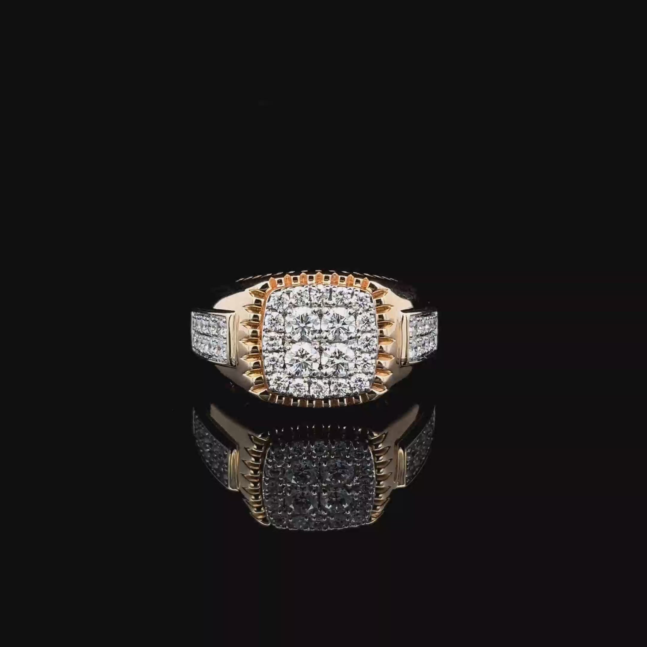 ANILLO DE ORO CON DIAMANTES