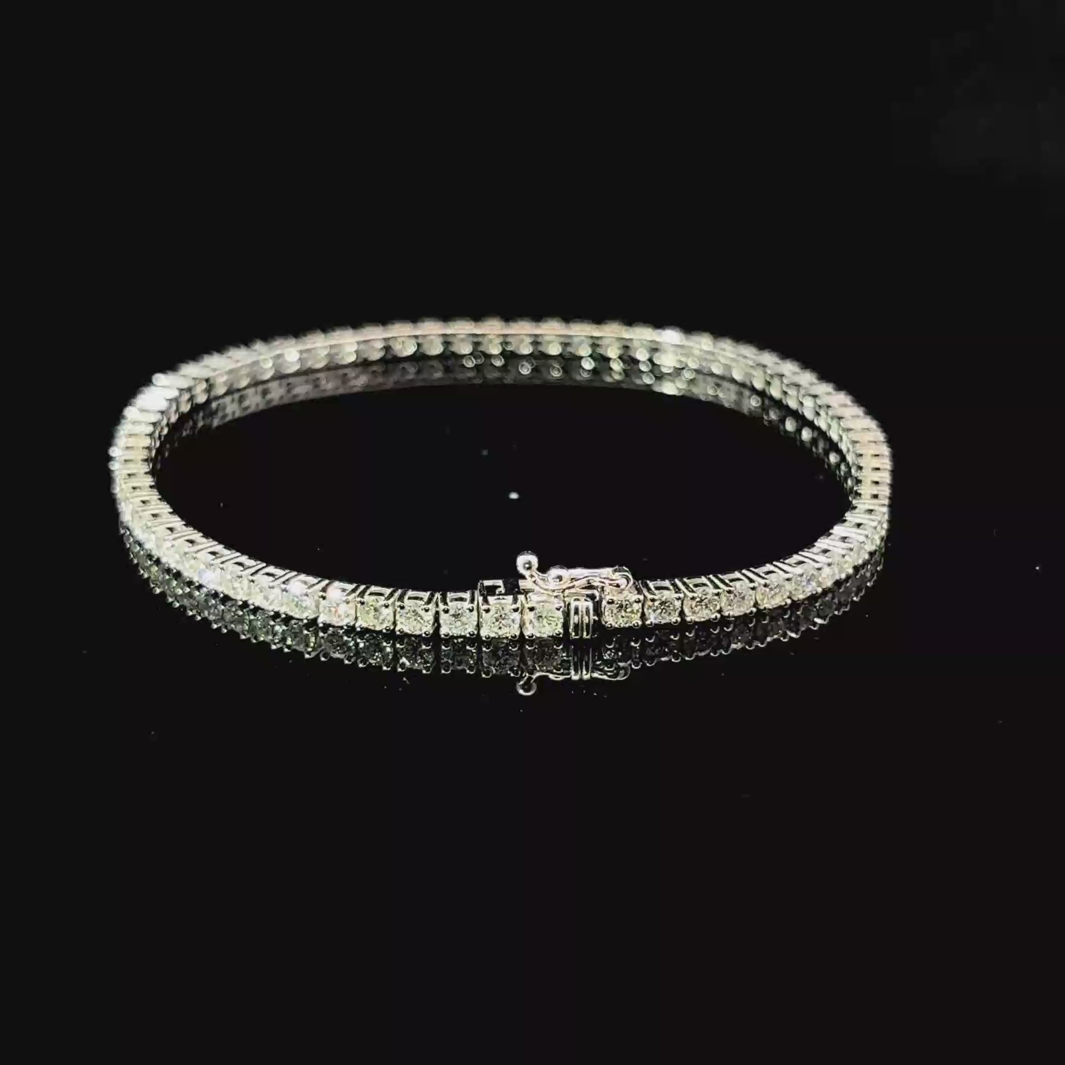 PULSO TENIS DE ORO CON DIAMANTES