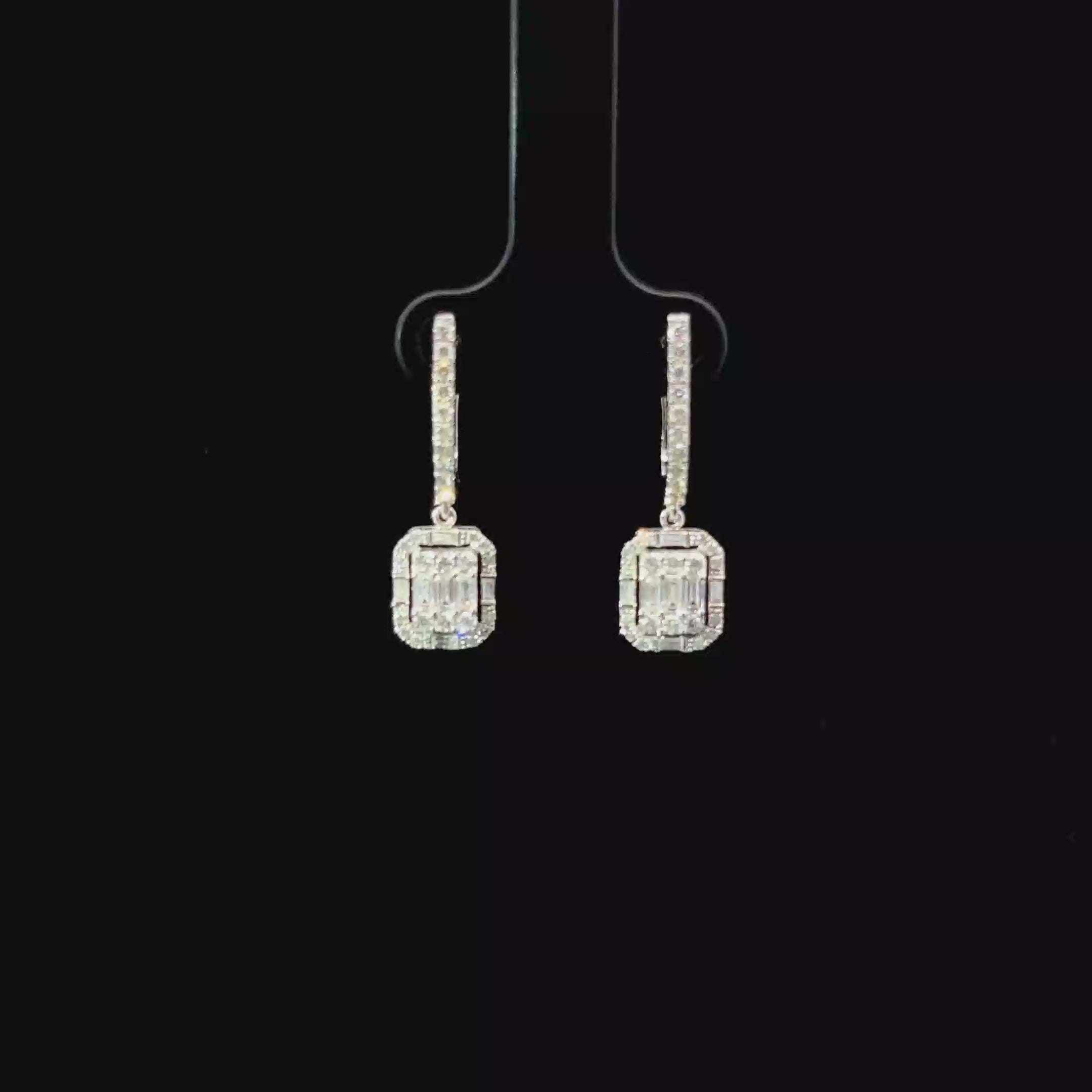 ARETES DE ORO CON DIAMANTES