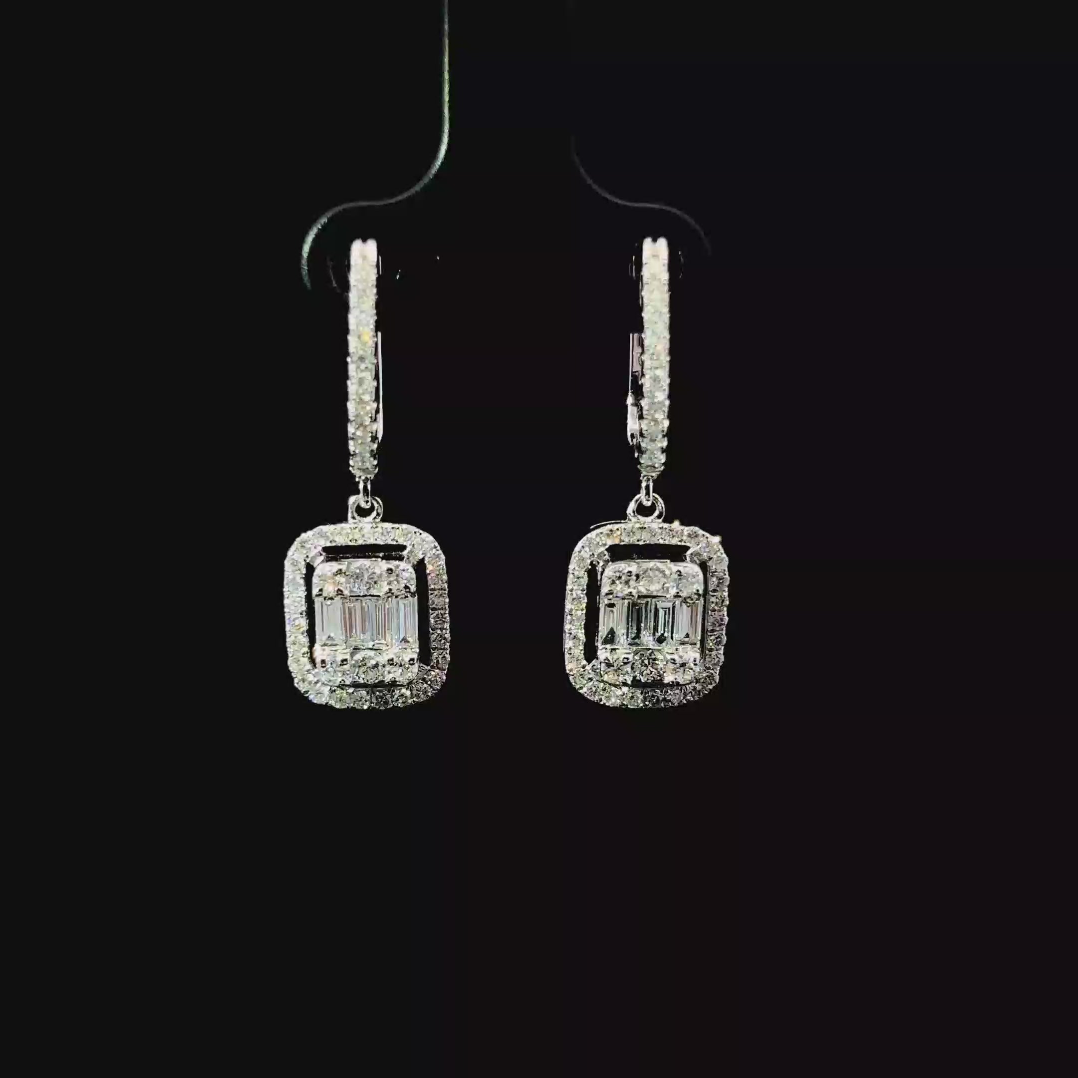 ARETES DE ORO CON DIAMANTES